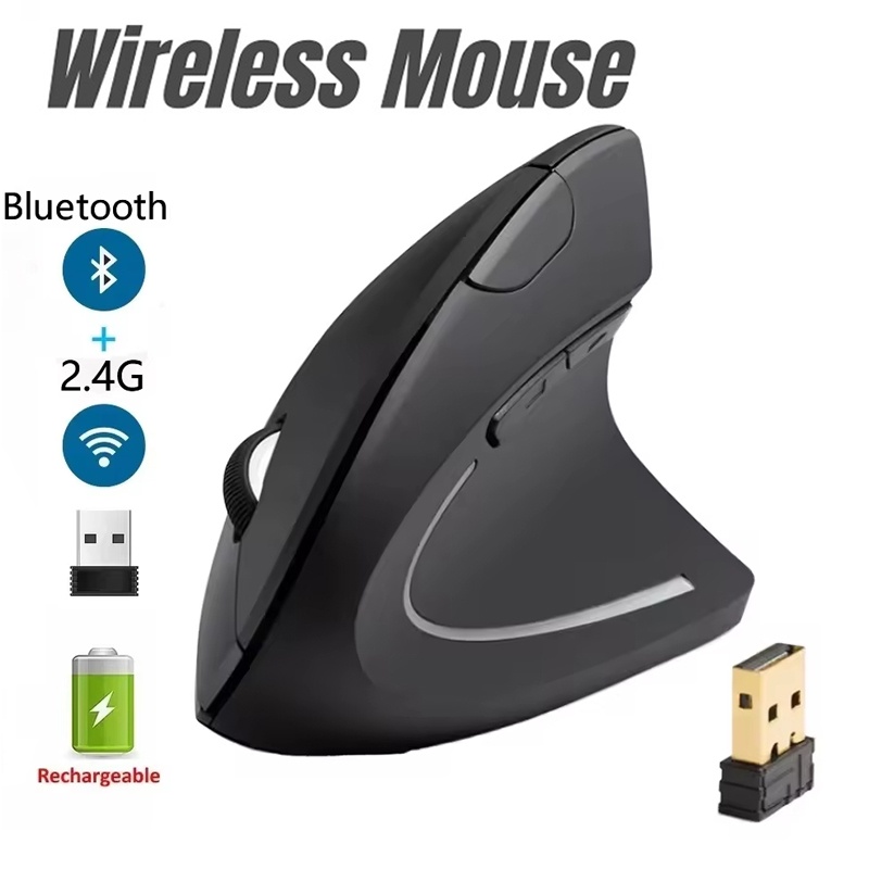 Gaming Keyboard Mouse Wireless - Wireless Bluetooth Vertical Mouse Rechargeable Personalised