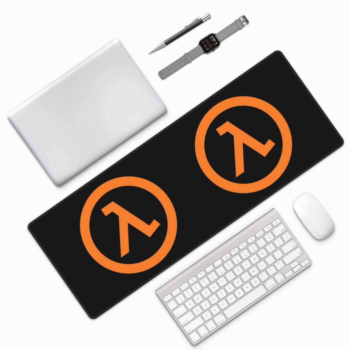 Gaming Keyboard Half - Half Life Lambda Large Mouse Pad