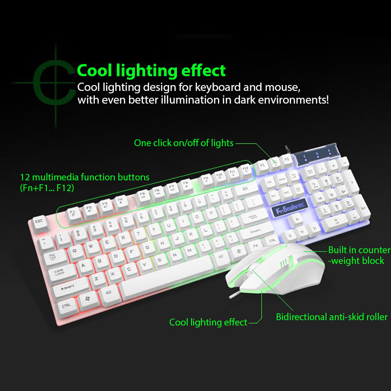 KM320 Keyboard And Mouse Set W - Gaming Keyboard And Mouse Combo Wireless ulasan dan harga