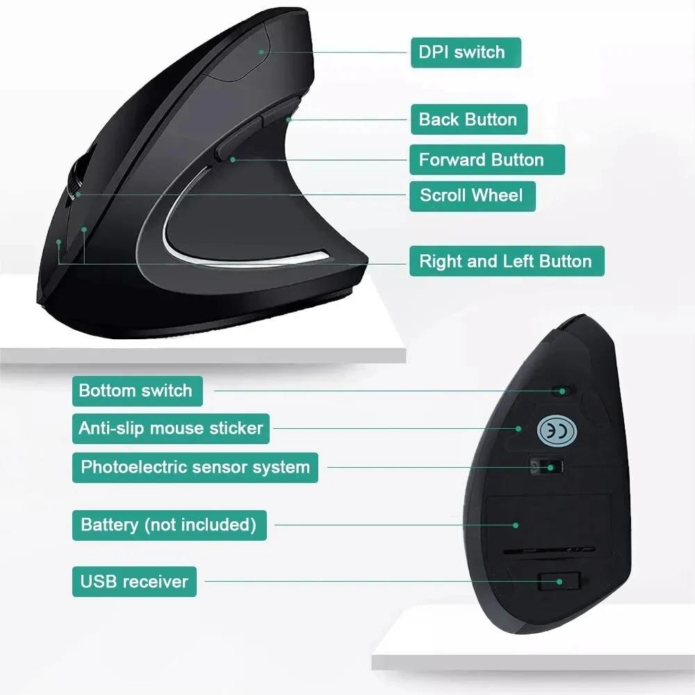 Wireless Bluetooth Vertical Mo - Gaming Keyboard Mouse Wireless ulasan dan harga