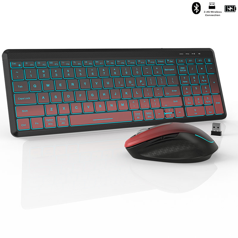 RGB Backlit Silent Wireless Ke - Gaming Keyboard And Mouse Combo Wireless ulasan dan harga