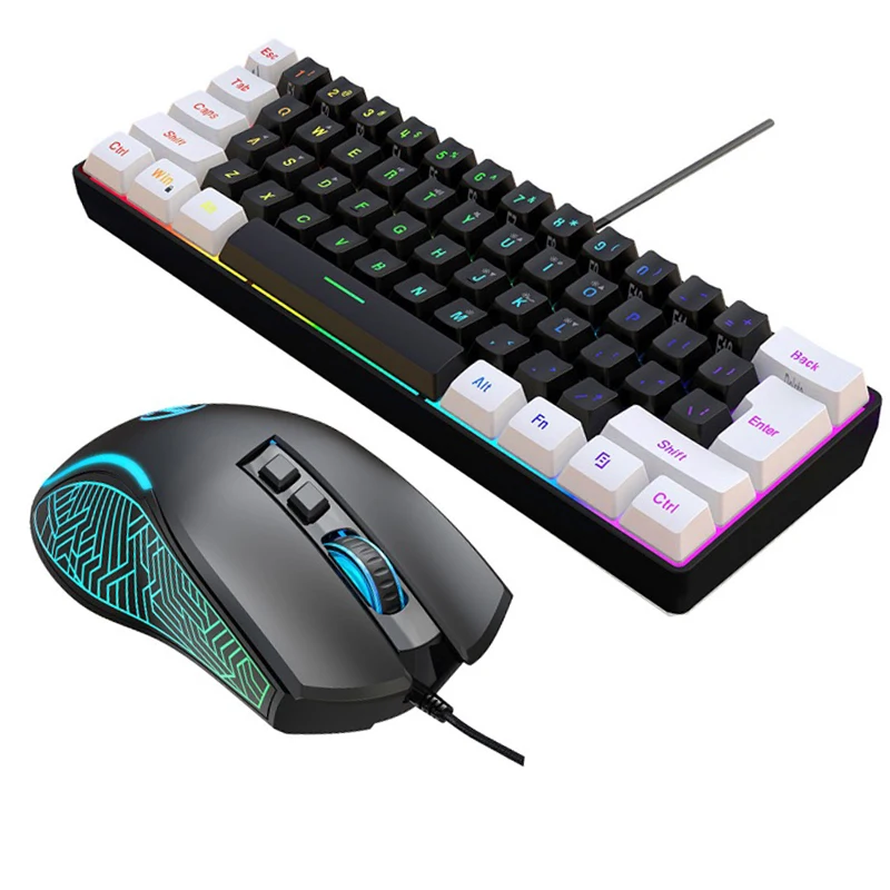 Keyboard and Mouse 60% Compute - Gaming Keyboard And Mouse Combo Wireless ulasan dan harga