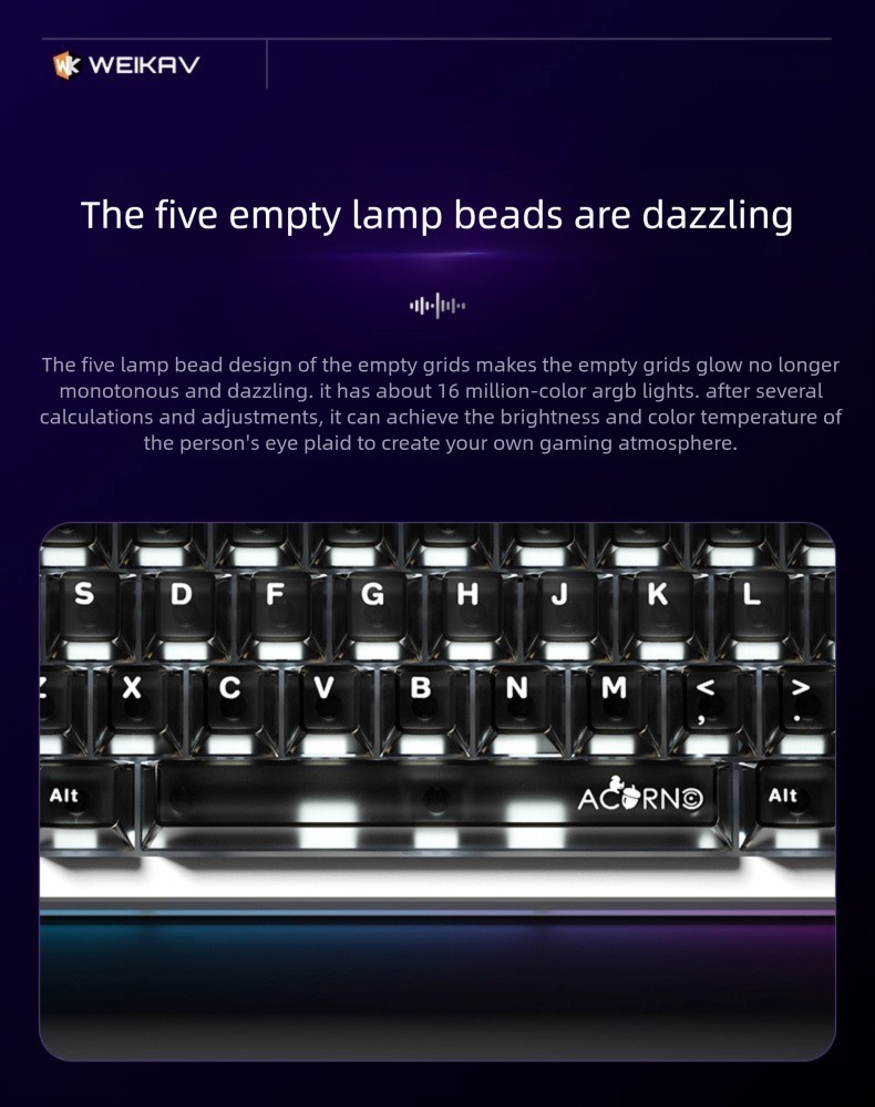 NEW WEIKAV Nut65 Aluminum Allo - Gaming Keyboard Mechanical Wireless ulasan dan harga