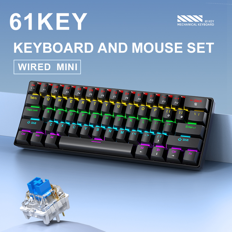 APAYADO K61 Mini Mechanical Ke - Gaming Keyboard Half ulasan dan harga