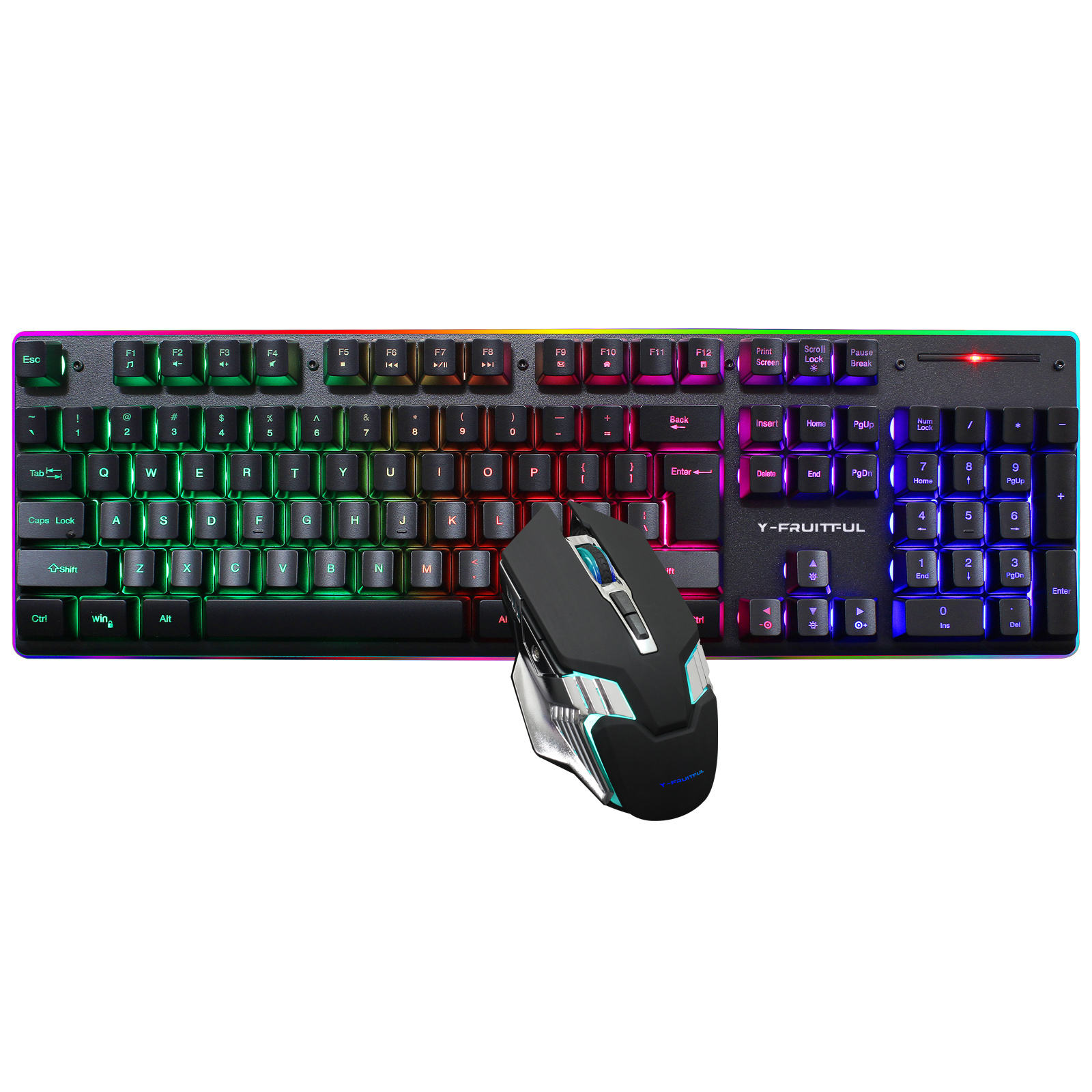 104 Keys RGB Computer Wireless - Gaming Keyboard And Mouse Combo Wireless ulasan dan harga