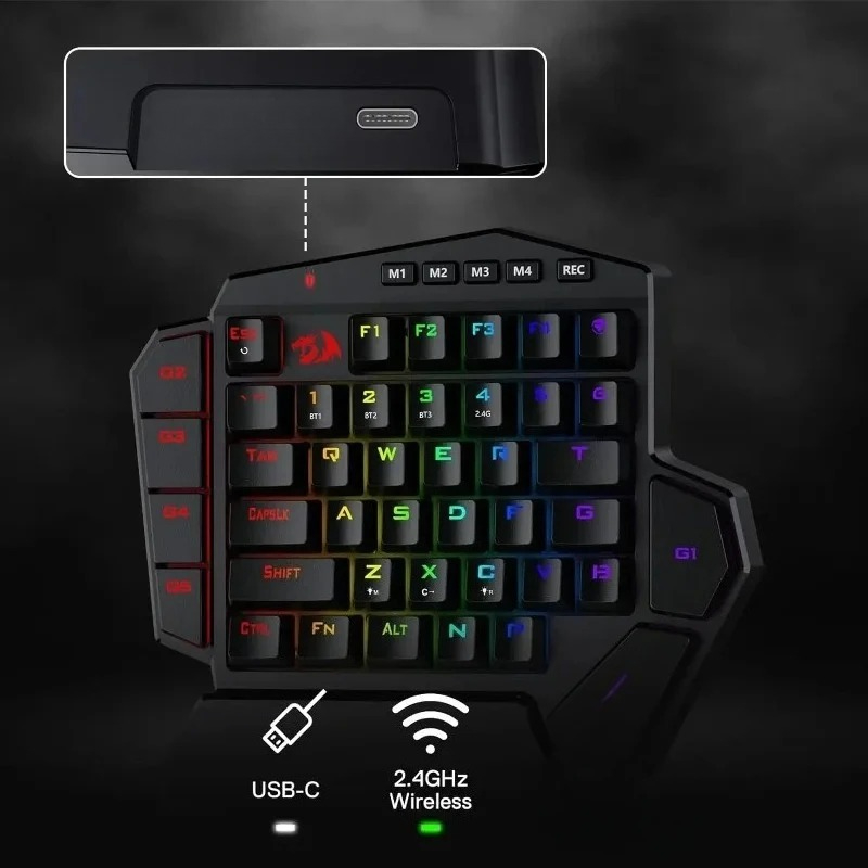 New Redragon K585 PRO Wireless - Gaming Keyboard Half ulasan dan harga