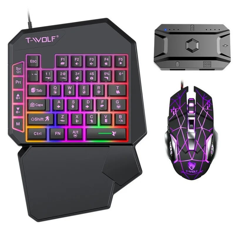 5 In 1 Set 35keys One Handedly - Gaming Keyboard Half ulasan dan harga