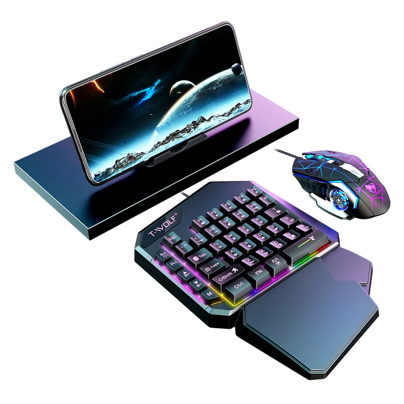 5 In 1 Set 35keys One Handedly - Gaming Keyboard Half ulasan dan harga