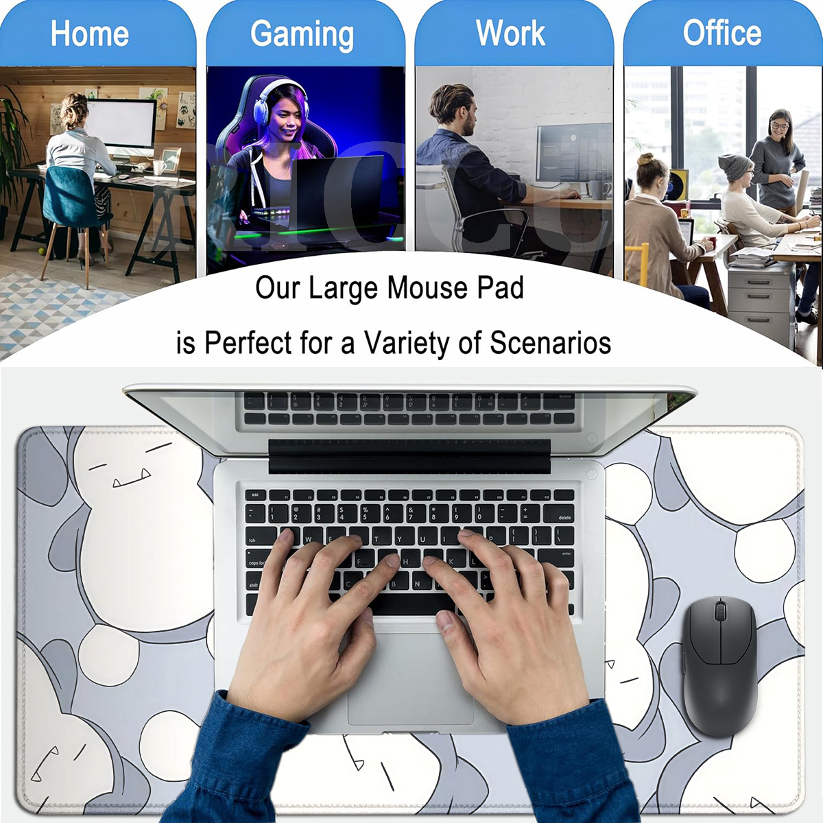 HD Printing Mouse Pad Pokemon  - Gaming Keyboard Higround ulasan dan harga