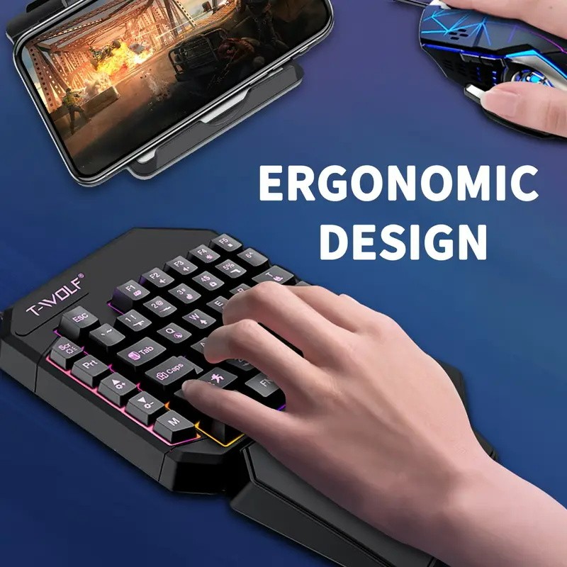 FocusOnPC TF900 2-in-1 Mobile  - Gaming Keyboard Half ulasan dan harga