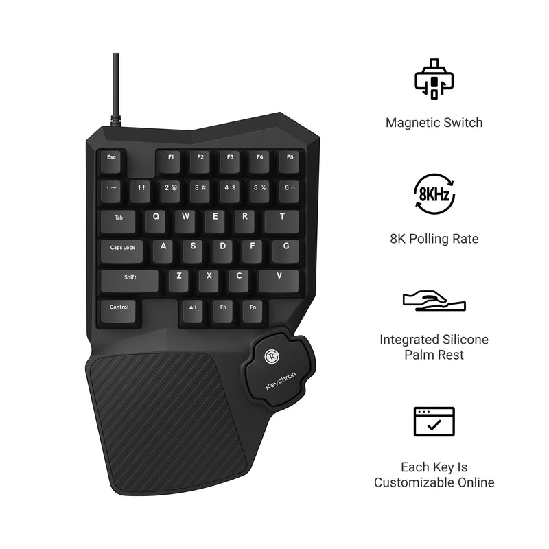 Keychron C0 HE 8K wired One Ha - Gaming Keyboard Half ulasan dan harga