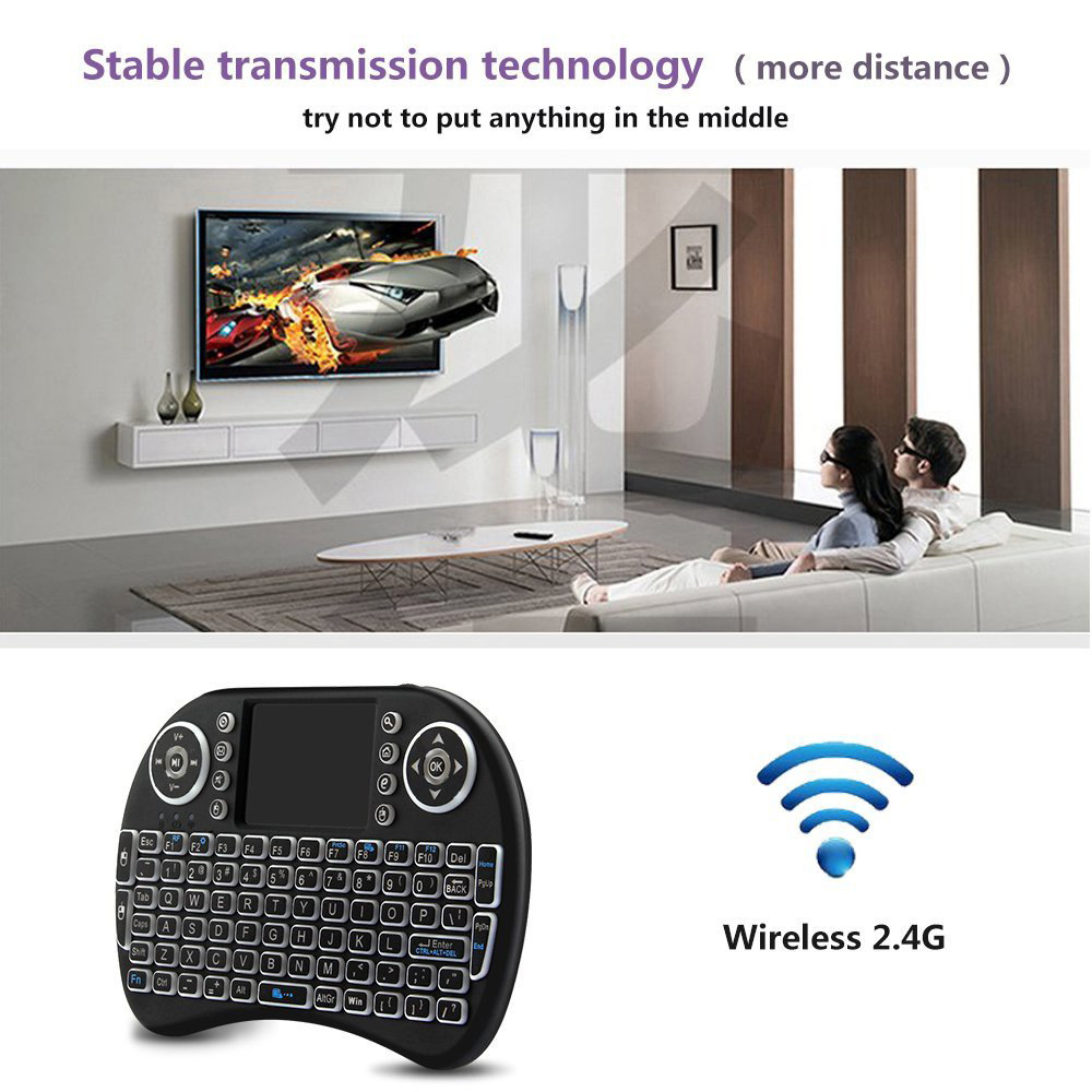 Backlit Mini Wireless Keyboard - Gaming Keyboard Mouse Wireless ulasan dan harga