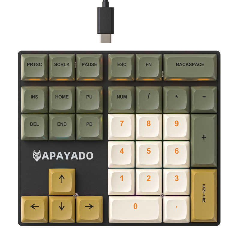 K33 Wired Mechanical Numeric K - Gaming Keyboard Half ulasan dan harga